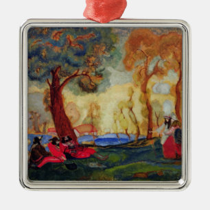 Jüdische stillstehende Schauspieler, 1910s Silbernes Ornament