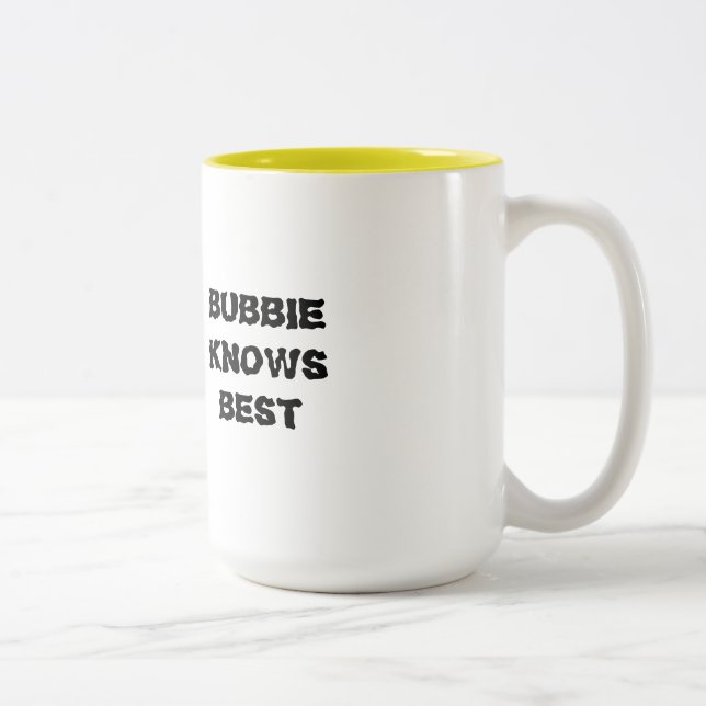 JÜDISCHE TASSE BUBBIE KENNT BESTES FÜR GROSSMUTTER (Rechts)