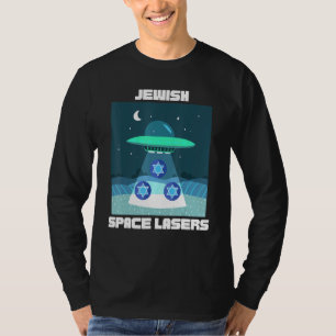Jüdische Weltraumlaser Ufo Flying Star von David T-Shirt