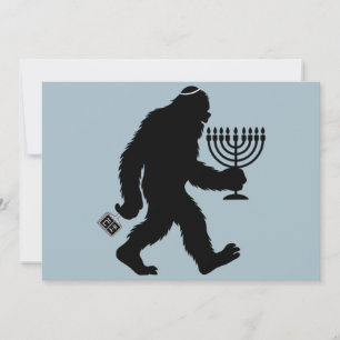 Jüdischer Bigfoot Hanukkah Chanukah Spaß Unglaubli Feiertagskarte