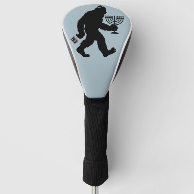 Jüdischer Bigfoot Hanukkah Chanukah Spaß Unglaubli Golf Headcover (Vorderseite)