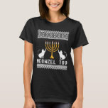 Jüdischer Katzenbesitzer Meowzel Toskana Chanukah  T-Shirt<br><div class="desc">Jüdischer Katzenbesitzer Meowzel Tower Chanukah Hanukkah Geschenk Shirt</div>