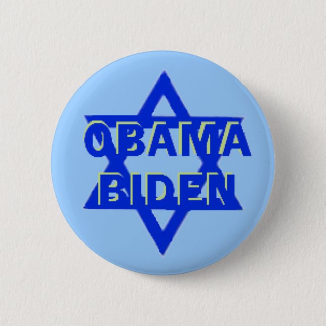 JÜDISCHER Knopf Obama JBiden Button (Vorderseite)
