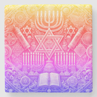 Jüdischer Marmor-Untersetzer Steinuntersetzer