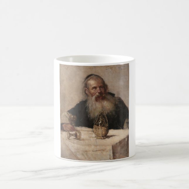 Jüdischer Mensch Trinkwein (von Olga Boznanska) Kaffeetasse (Mittel)