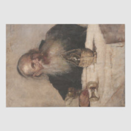 Jüdischer Mensch Trinkwein (von Olga Boznanska) Seidenpapier