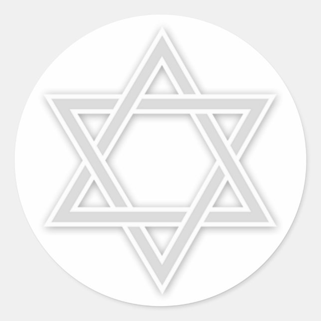 Jüdischer Star von David Bar/Bat Mitzvah Sticker (Vorderseite)