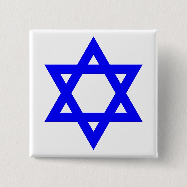✡︎ jüdischer Star von David Button (Vorderseite)