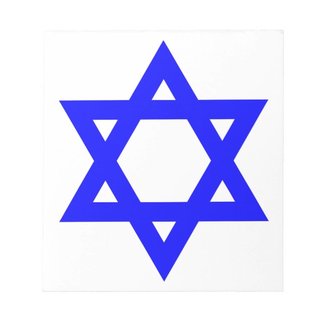 ✡︎ jüdischer Star von David Notizblock (Vorderseite)