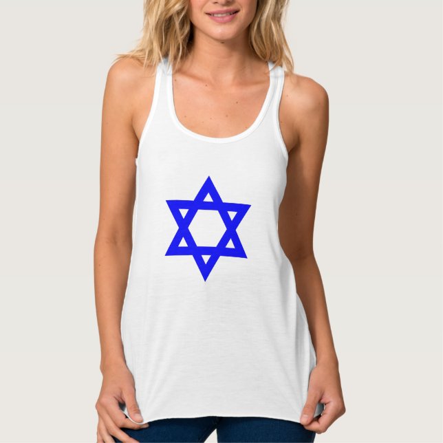 ✡︎ jüdischer Star von David Tank Top (Vorderseite)