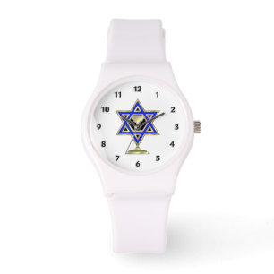 Jüdischer Stern Armbanduhr