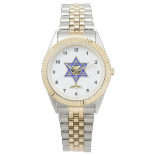 Jüdischer Stern Armbanduhr