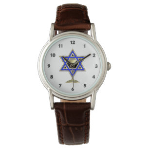Jüdischer Stern Armbanduhr