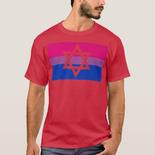 Jüdischer Stern von David LGBTQ Gay Biseual Pride  T-Shirt