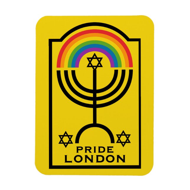 Jüdischer Stolz LGBTQ Magnet (Vertikal)
