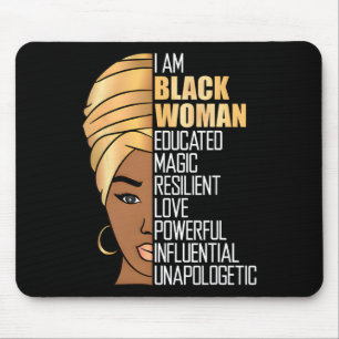 Jüdischer Unabhängigkeitstag Frauen Schwarzer Amer Mousepad