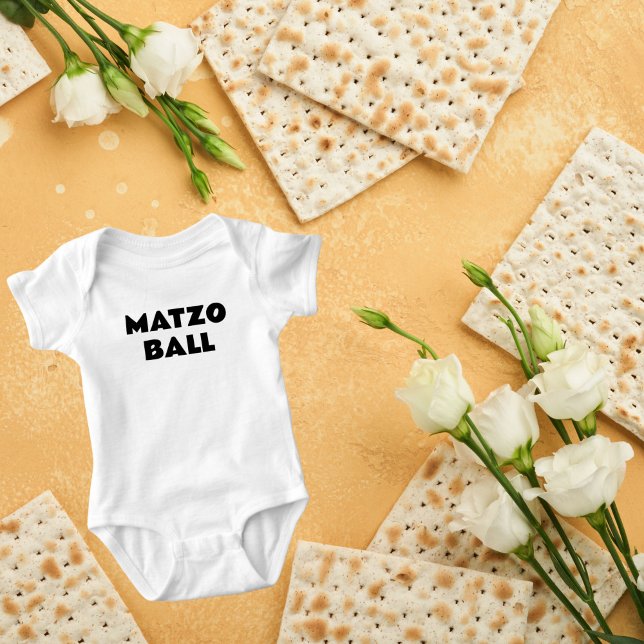 Jüdischer Urlaub Pesach Pessach Matzo Ball Baby Strampler (Von Creator hochgeladen)
