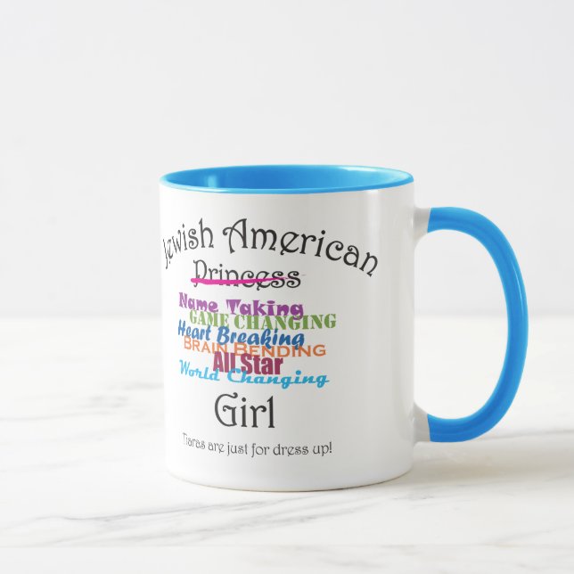 Jüdisches amerikanisches Mädchen Tasse (Rechts)