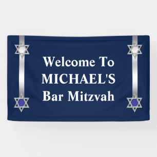 Jüdisches Bar Stern-Davids mitzvah Banner