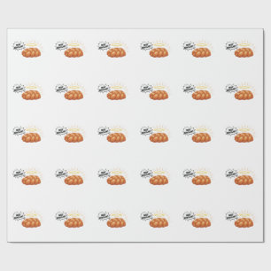 Jüdisches Brot der Heiligen Challah Hanukkah Geschenkpapier