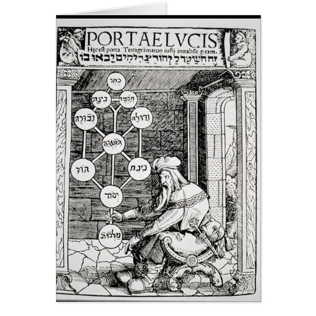 Jüdisches cabbalist, das ein sephiroth hält (Vorne)