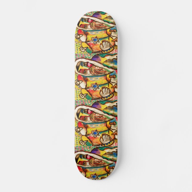 Jüdisches Feier-Skateboard - Torah Skateboard (Vorderseite)