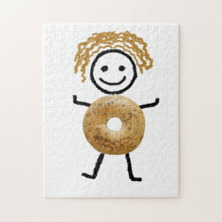 Jüdisches Geschenk-Bagel-Kinderpuzzlespiel Puzzle