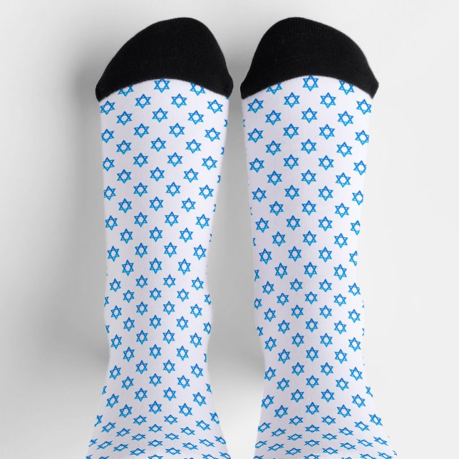 Jüdisches Geschenk, Unterstützung Israels, Blue St Socken (Oben)