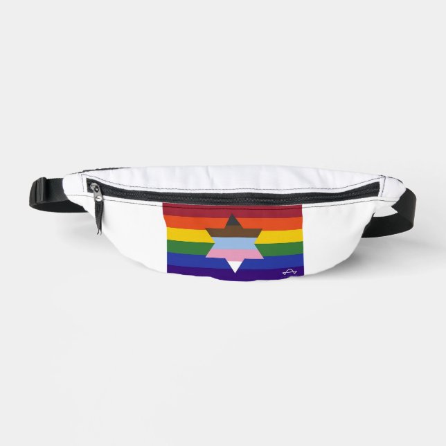 Jüdisches inklusives Flag Fanny Pack Bauchtasche (Vorderseite)