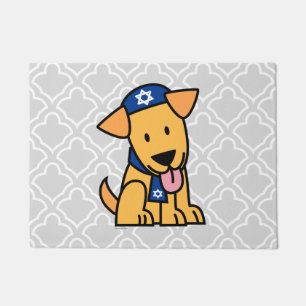 Jüdisches Labrador retriever Hündchen Chanukkas Fußmatte