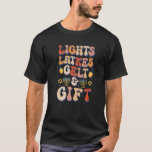 Jüdisches Licht Latkes Gelt Hanukkah Chanukah Chri T-Shirt<br><div class="desc">Jüdisches Licht Latkes Gelt Hanukkah Chanukah Weihnachten Groovy Premium</div>