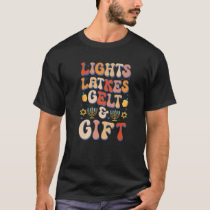 Jüdisches Licht Latkes Gelt Hanukkah Chanukah Chri T-Shirt