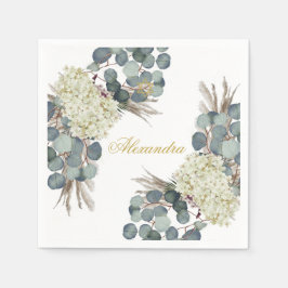 Jüdisches Mädchen-Baby-Benennung von Floral-Gold Serviette