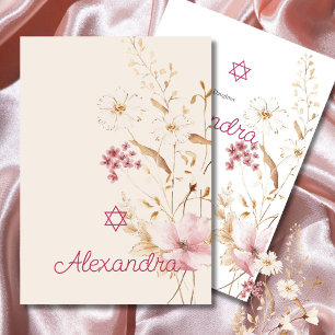 Jüdisches Mädchen Wildblume Star von David Einladung