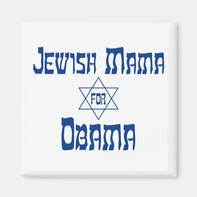 Jüdisches Mama für Obama-Sternmagnete Magnet (Vorne)
