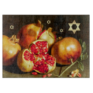 Jüdisches Neujahr   Rosh Hashanah Challah Board Schneidebrett