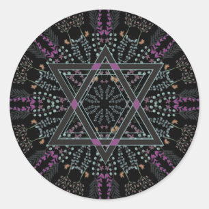 Jüdisches Neujahr von Shana Tova Runder Aufkleber