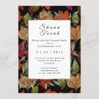 Jüdisches Neujahrsfest im Herbstblatt elegant