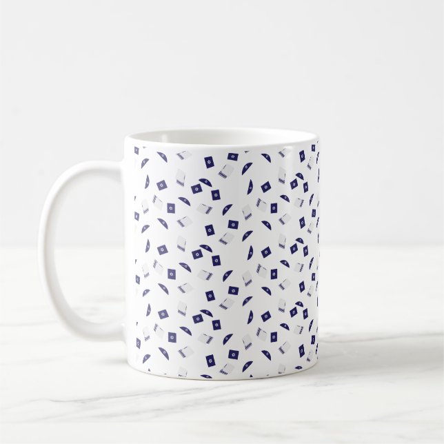 jüdisches Symbolmuster Kaffeetasse (Links)