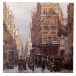 Jüdisches Viertel in Amsterdam (Vintage Stadtumgeb Fliese