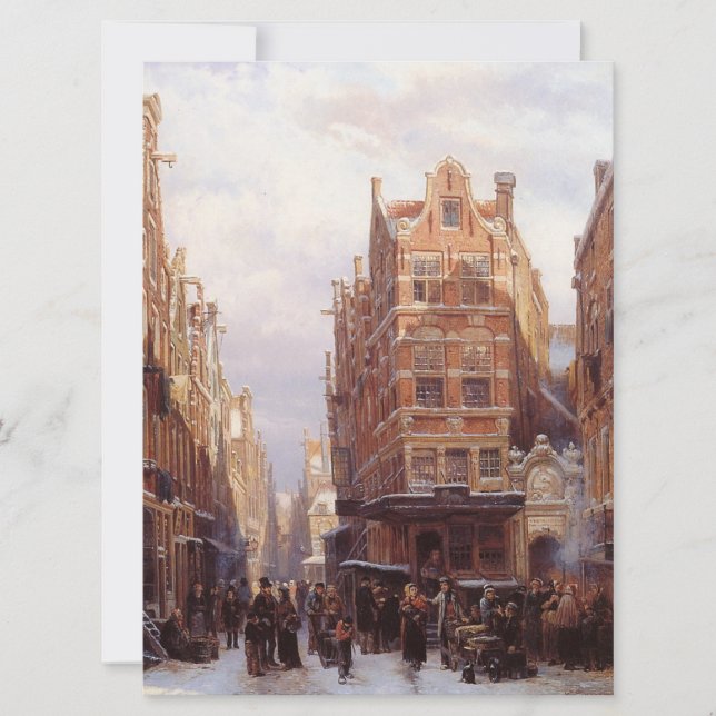 Jüdisches Viertel in Amsterdam (Vintage Stadtumgeb Karte (Vorderseite)