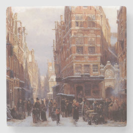 Jüdisches Viertel in Amsterdam (Vintage Stadtumgeb Steinuntersetzer