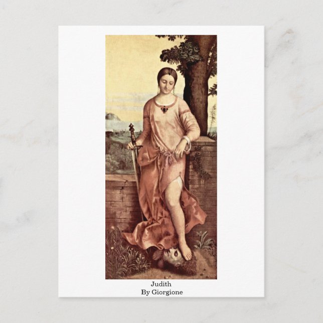 Judith By Giorgione Postkarte (Vorderseite)