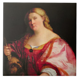 Judith, c.1525-28 (Öl auf Leinwand) Fliese