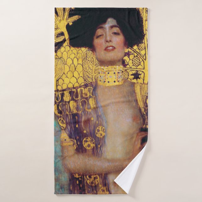 Judith (Dame in Gold), Gustav Klimt Badehandtuch (Badehandtuch)
