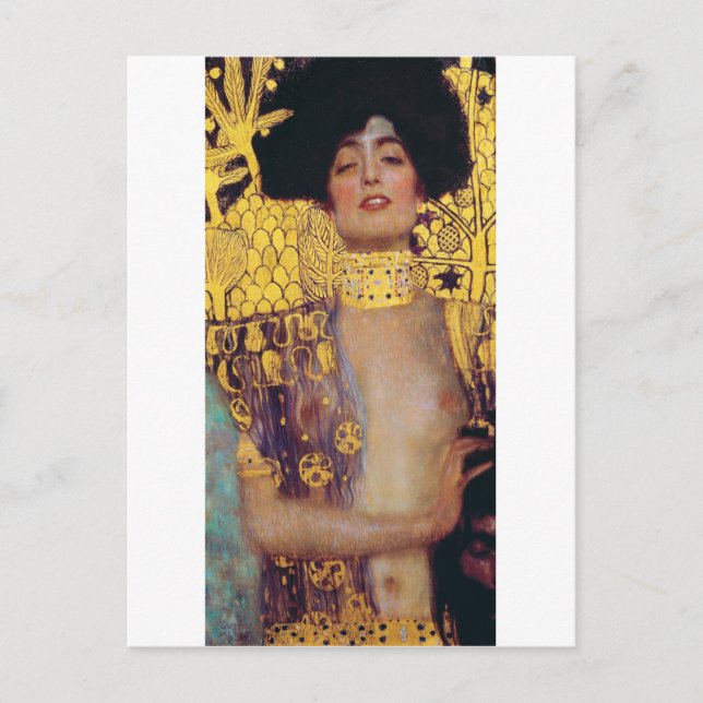 Judith (Dame in Gold), Gustav Klimt Postkarte (Vorderseite)