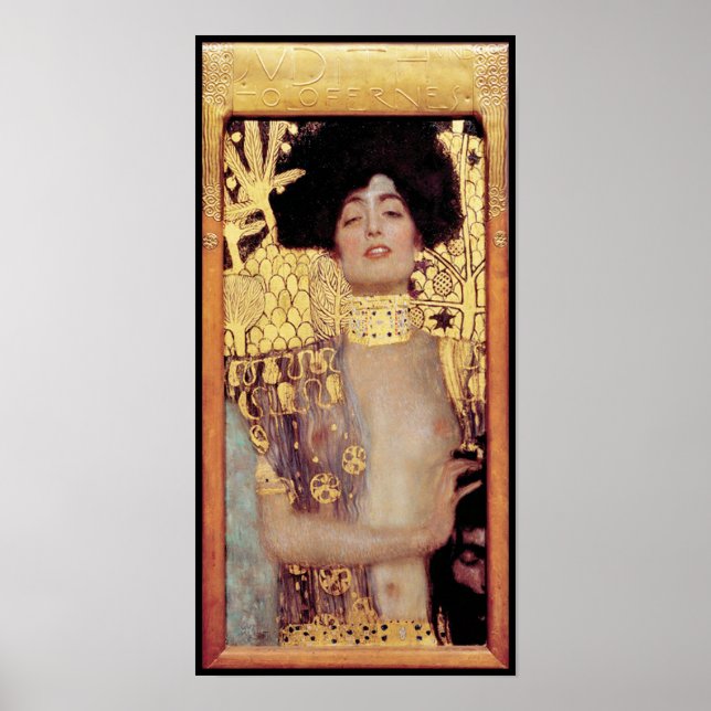 Judith, femme fatale, gemalt von Gustav Klimt, Kun Poster (Vorne)