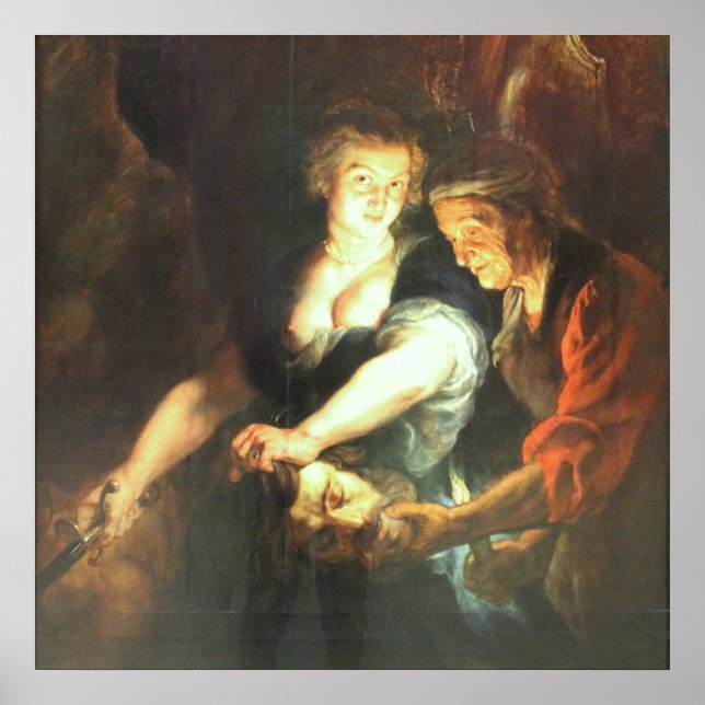 Judith mit dem Leiter von Holofernes Poster (Vorne)