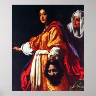 Judith mit dem Leiter von Holofernes Poster
