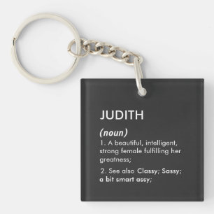 Judith Name, Bearbeitbarer Name, Benutzerdefiniert Schlüsselanhänger
